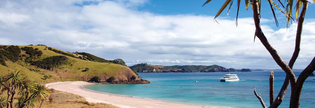 One of many picturesque beaches in the Bay of Islands