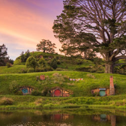 From dramatic mountain ranges to soft sweeping countryside, New Zealand truly is Middle-earth. This image embodies the magic and beauty of New Zealand