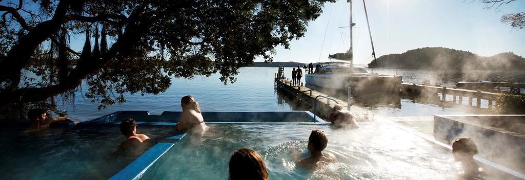 Relax at the stunning Manupirua Hot Pools