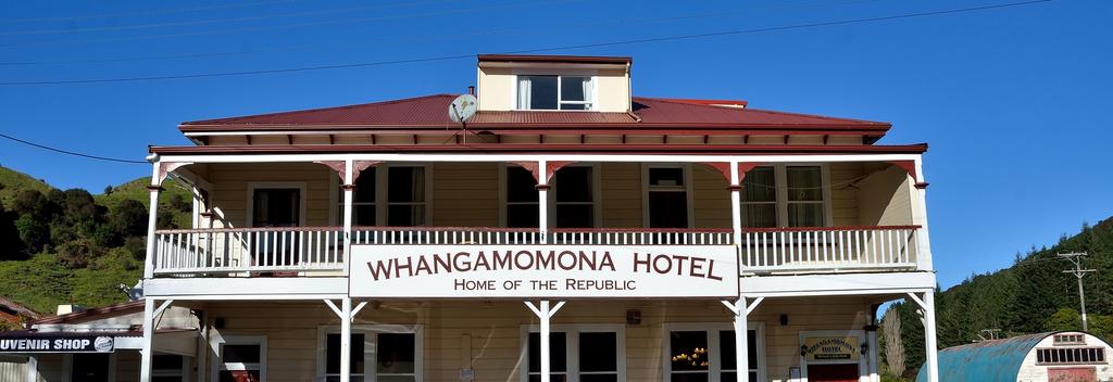 The front of Whangamomona Hotel