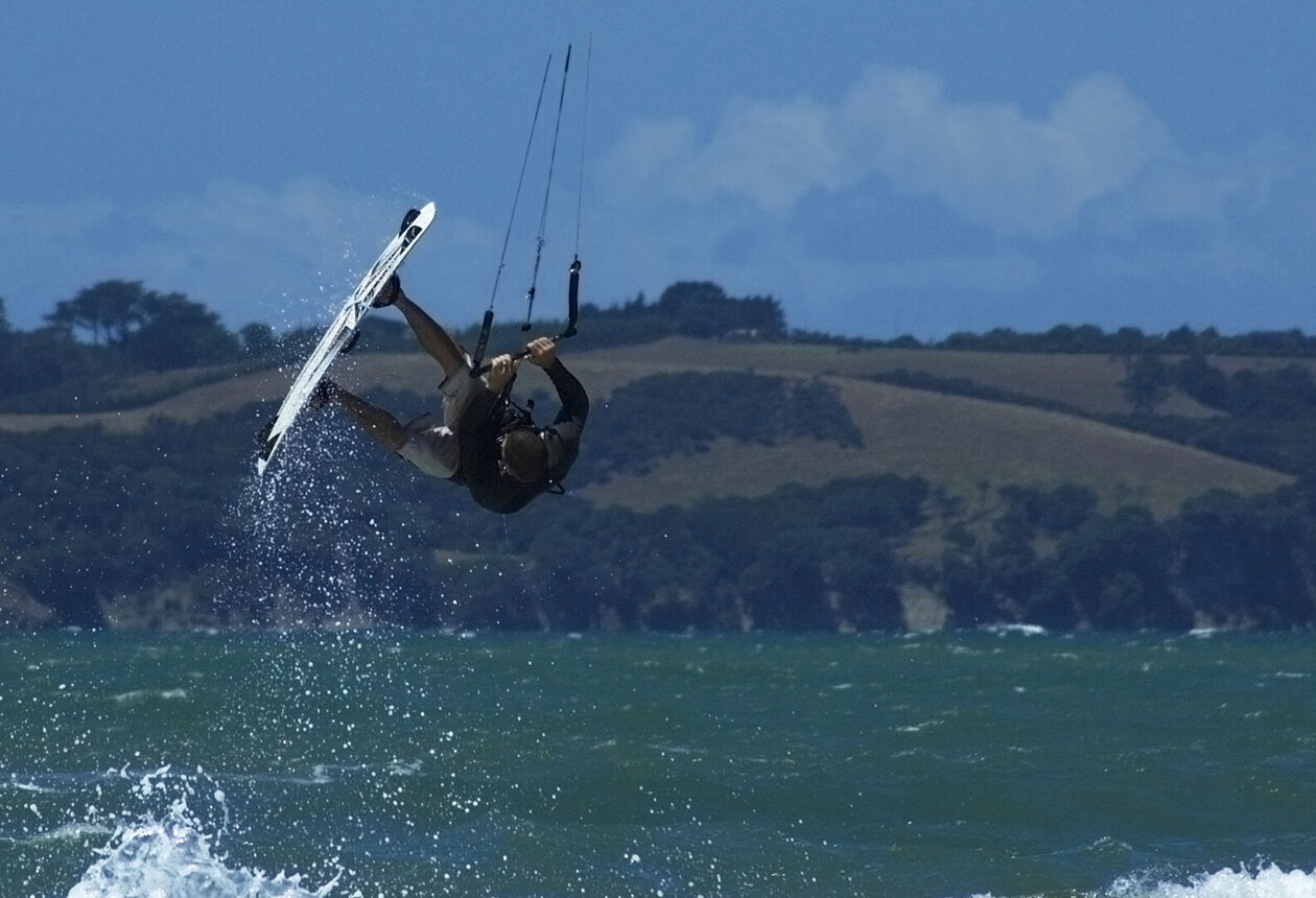 Windsurfing in New Zealand - enjoy some of our prettiest inland waters and harbours, boards available for hire in most popular windsurfing areas.
