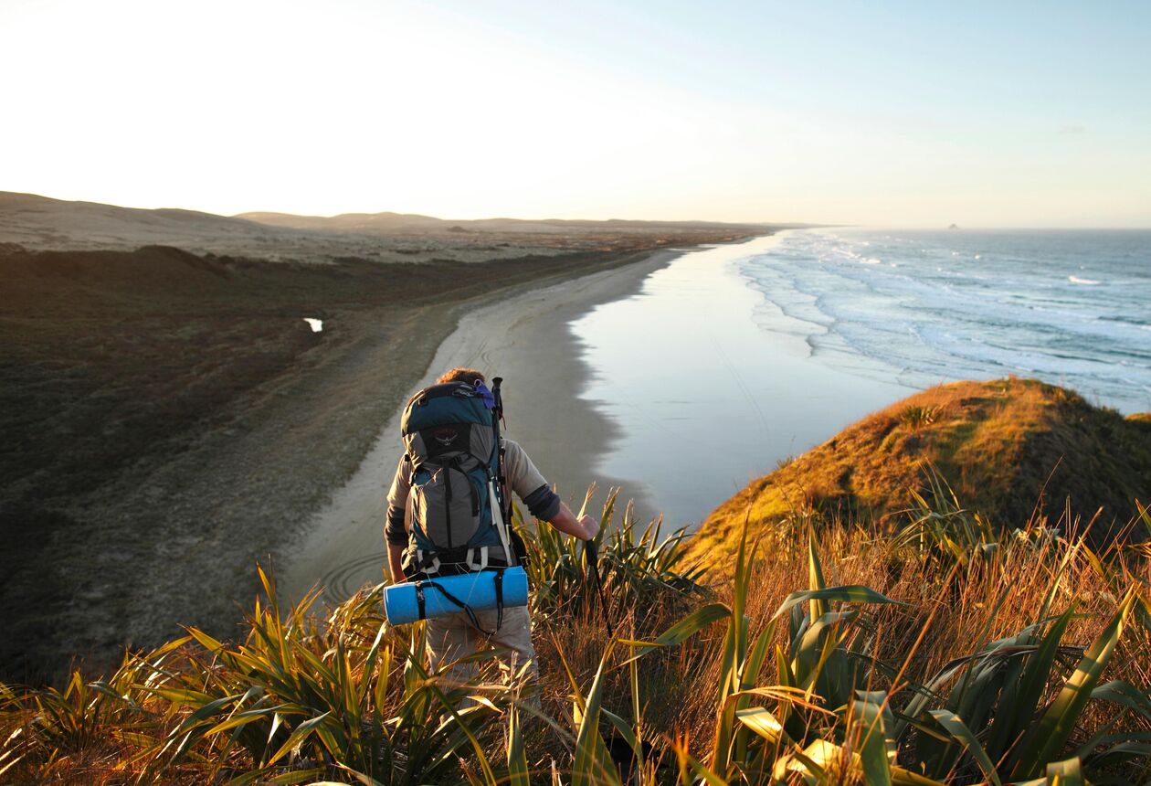 Te Araroa trail is a 3,000 km trail that spans the length of Aotearoa New Zealand. It’s designed for experienced hikers seeking a challenging journey through varied and often remote terrain.