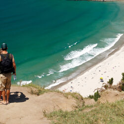 Hike, surf, swim and eat at beach front cafes in Mt Maunganui, Bay of Plenty