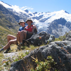 Enjoying the landscape of Rees Dart Track