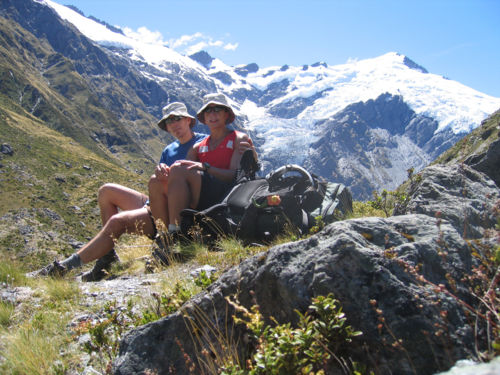 Enjoying the landscape of Rees Dart Track