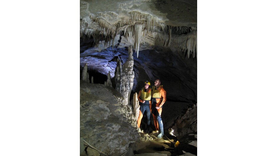Pancake Corner in the upper levels of "The Nile River GlowWorm Caves"