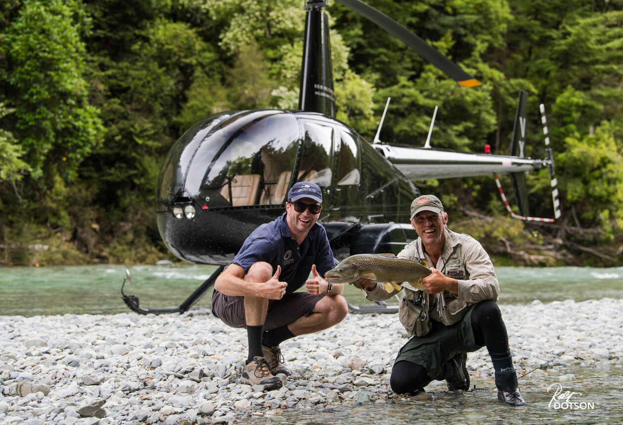 In New Zealand helicopters are sometimes referred to as 'magic carpets' and for anglers, that’s exactly what they are.