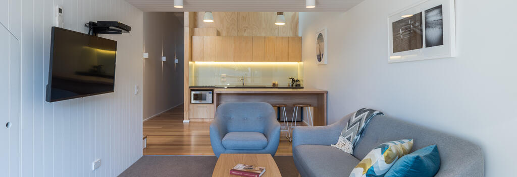 Contemporary beachfront apartments