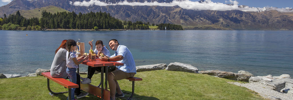 Enjoy dining amidst Queenstown's spectacular vistas.