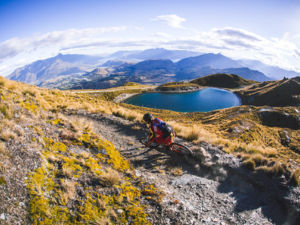 Featuring tracks such as Rude Rock, Coronet Peak is fast becoming one of the central hubs for Queenstown mountain biking.