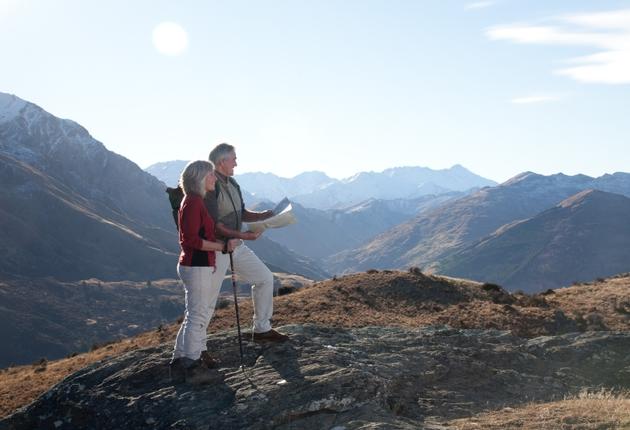 In the heart of town, and a favourite with locals, the Queenstown Hill Time Walk offers spectacular views of Queenstown and the area around Lake Wakatipu.
