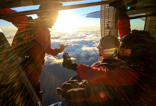 Skydiving in New Zealand is a popular adventure activity. What better way is there to take in the amazing views than from thousands of feet above it all?