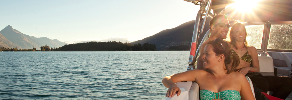 Summer on legendary Lake Wakatipu means sun, swimming and watersports