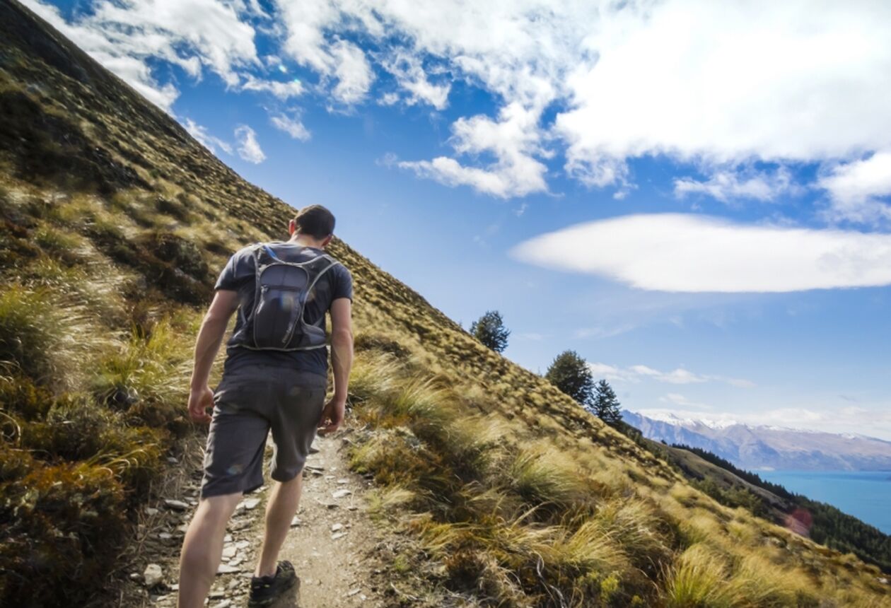 Hike from Queenstown to Ben Lomond Saddle (3 - 4 hours return) or climb the summit of Ben Lomond (6 - 8 hours hike).