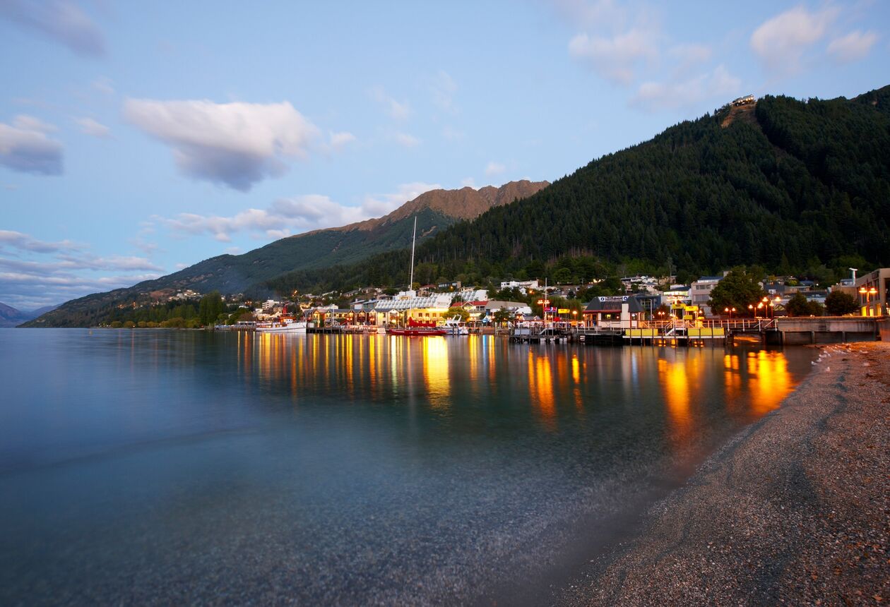 Lake Wakatipu is an inland lake near Queenstown. Cruising across Lake Wakatipu on a restored steamship is a blissful way to appreciate the magnificent alpine scenery.