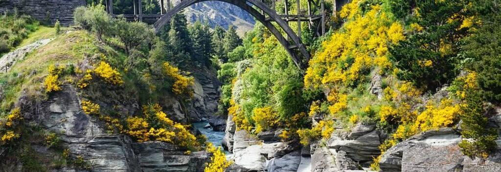 Edith Cavell Bridge over the Shotover River - home of the iconic Shotover River Jet