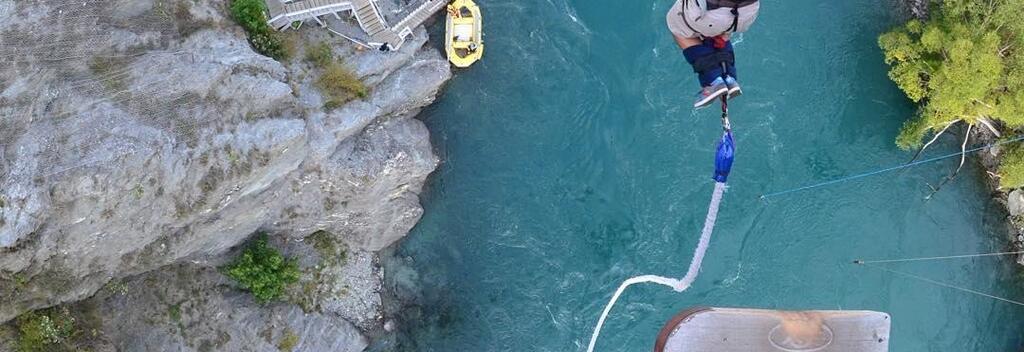 The ultimate adrenaline rush - bungy off the Kawarau Bridge in Queenstown.
