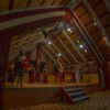 Intricate and full of meaning, the inside of a Marae is a fascinating place.