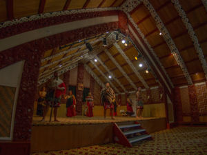 Intricate and full of meaning, the inside of a Marae is a fascinating place.