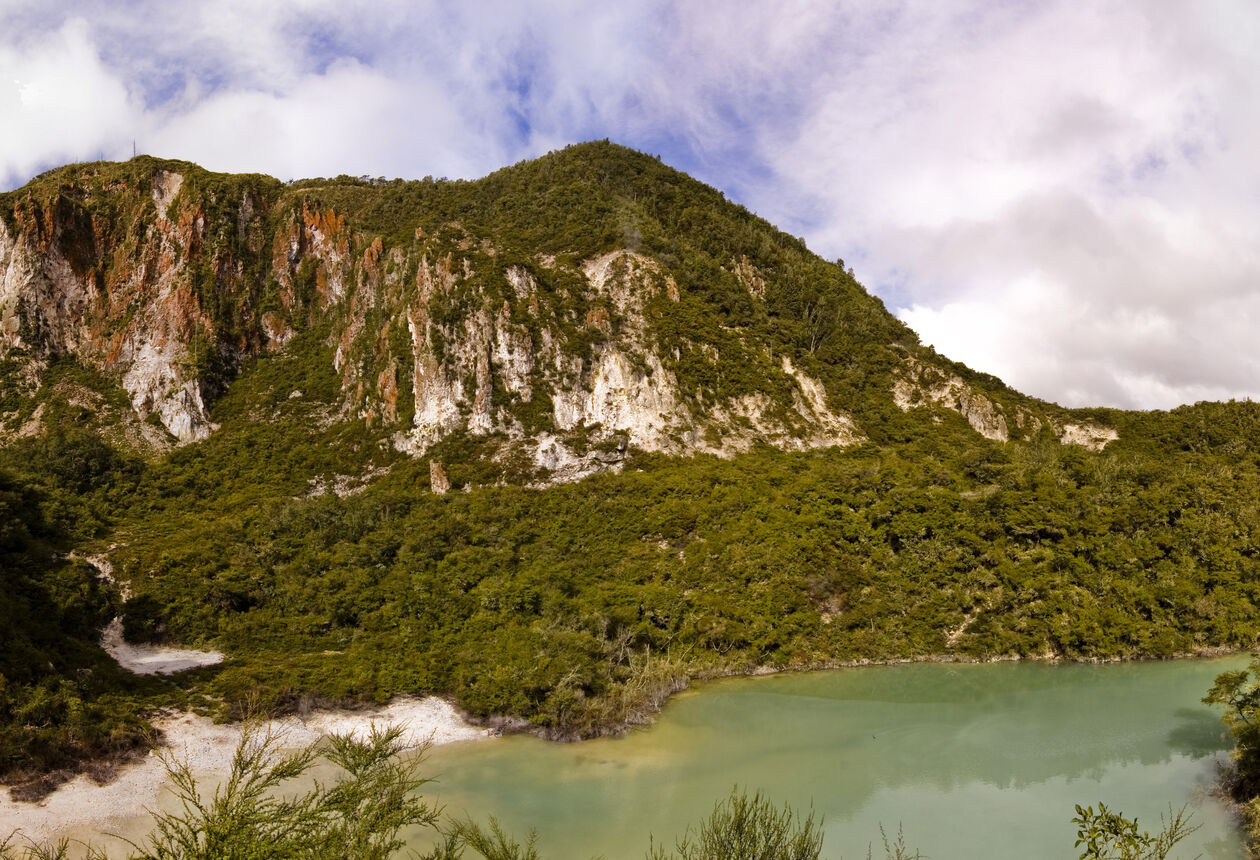 Explore an active geothermal mountain with coloured rocks and native plants that are unique to geothermal environments. Climb to the summit for a huge view of this fascinating part of the world.