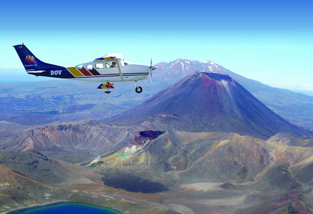 Take in endless eye-popping sights on a scenic flight over Ruapehu’s volcanic wonderland.