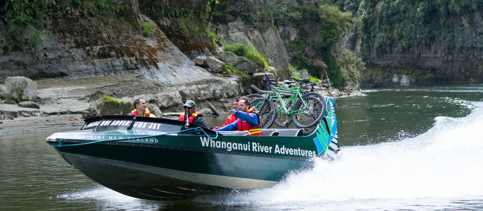 Every day is different on the Mountains to Sea cycle trail, which crosses two National Parks and the Whanganui River.