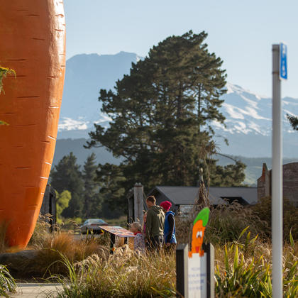 Die berühmte Riesenkarotte von Ohakune