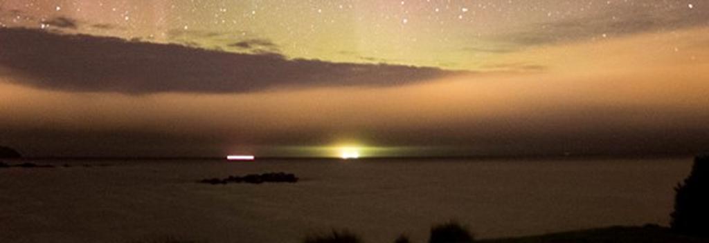 Auroras over Bluff