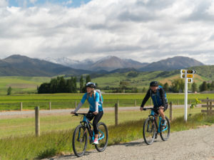 There are few towns that you can break your journey amongst the landscapes of the Around the Mountains cycle trail.