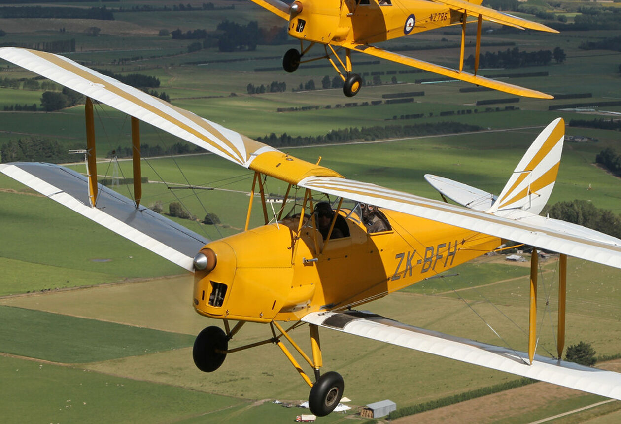 Gore is the official home of country music in New Zealand. It’s also known for great fly fishing – or maybe you’d rather go flying in a Tiger Moth!