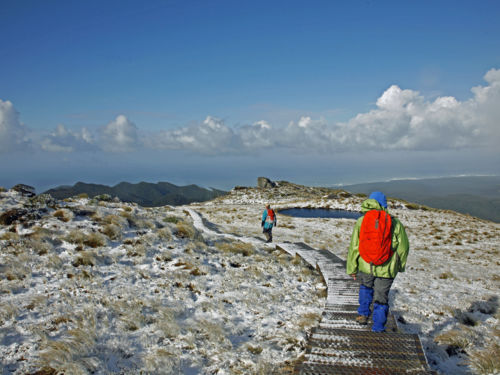 絵のように美しい冬のトゥアタペレ・ハンプリッジ・トラック