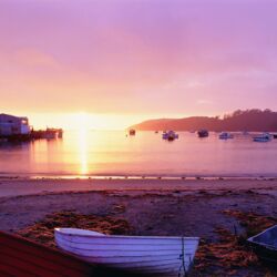 スチュアート島のハーフムーン・ベイ（オーバン）