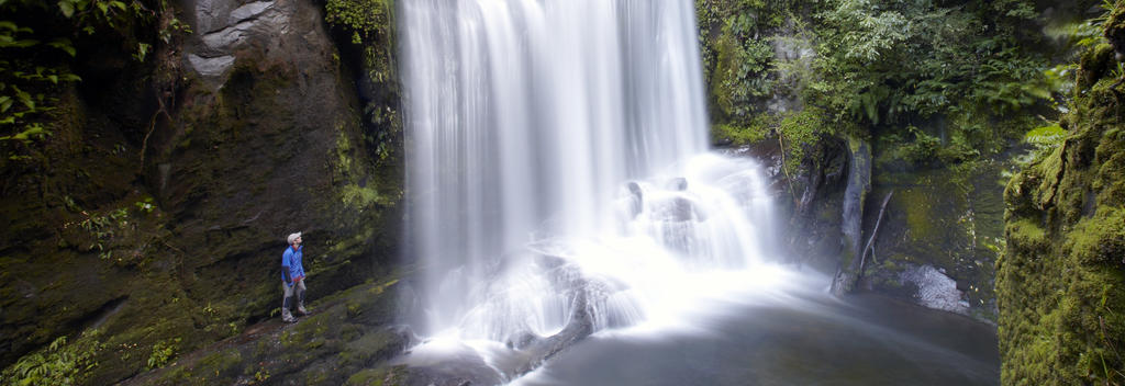 Waterfall in Lake Waikaremoana