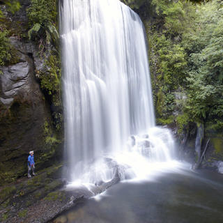 Waterfall in Lake Waikaremoana
