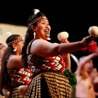 The Maori poi dance features the skilful control of a ball swung on a string.