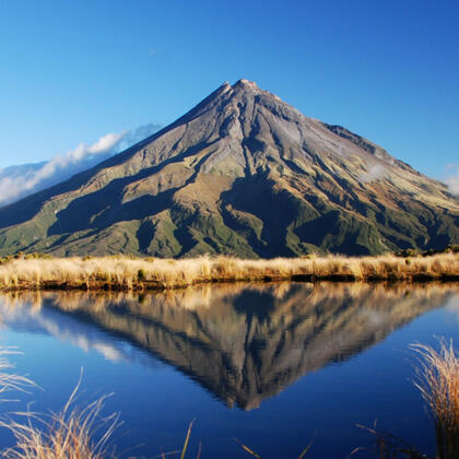 Mt Taranaki from the tarns