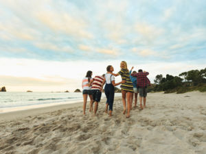 Beach towns like Hahei are ingrained in Kiwi culture - when summer comes, everyone heads for the coast.