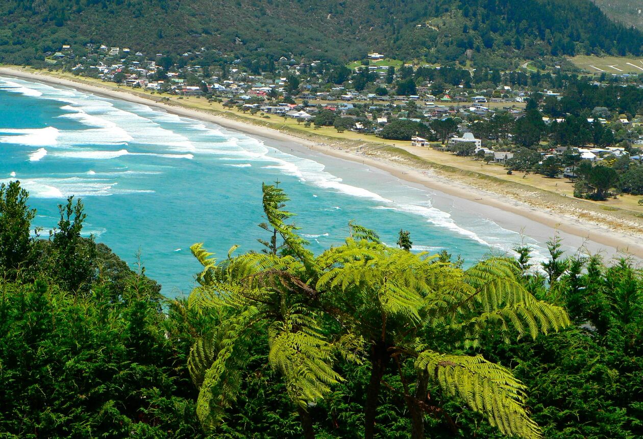 The purpose-built holiday town of Pauanui is the perfect place to relax, with sandy beaches, forest walks, and laid back places to eat, shop and play golf.