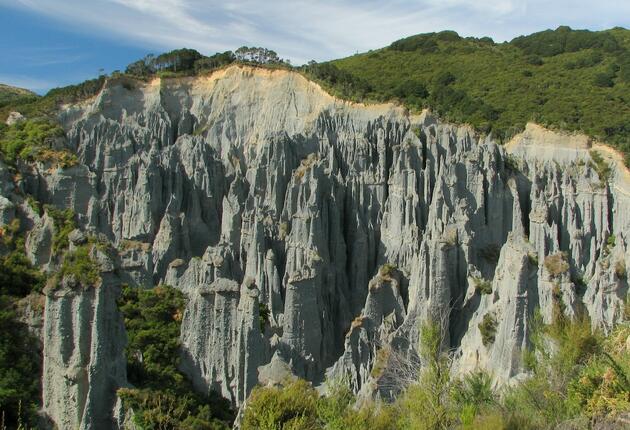 You don't have to travel far to find yourself in another world. The Putangirua Pinnacles are just an hour's drive from Martinborough.