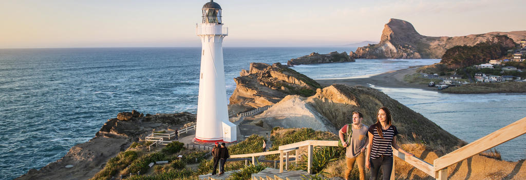 A walk up to the Castlepoint Lighthouse is a must when visiting the Wairarapa