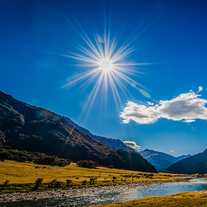 Matukituki Valley near Mt Aspiring National Park.