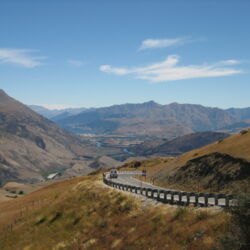 Crown Range Road in Cardrona Valley