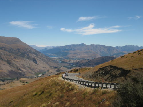 Crown Range Road in Cardrona Valley