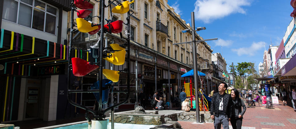 Roam the streets of Wellington, shopping up a storm.