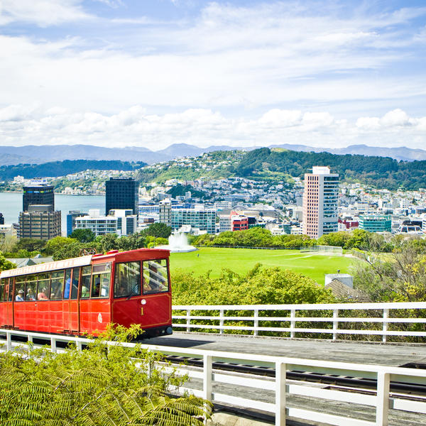 Cable car in Wellington
