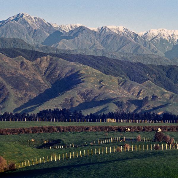 The Tararua Ranges as seen from Levin