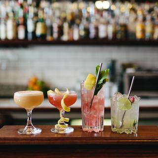 Cocktails served at Crumpet Bar