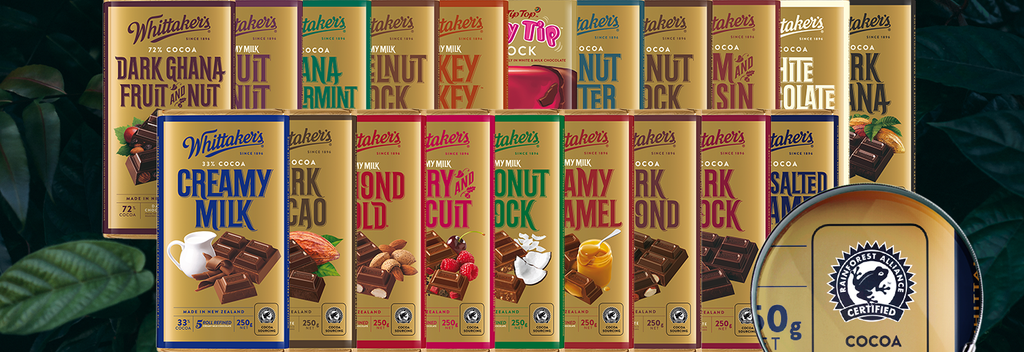 Whittakers chocolate range