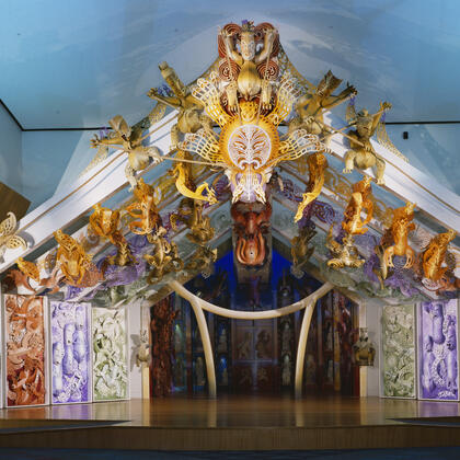 겨울철 방문객을 환영하는 뉴질랜드 국립박물관 테파파