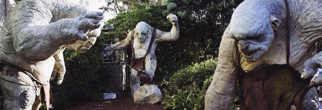 The famous trolls at Wētā Workshop in Wellington.